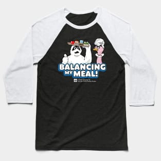 Balancing My Meal - Retro PSA - Dark Baseball T-Shirt